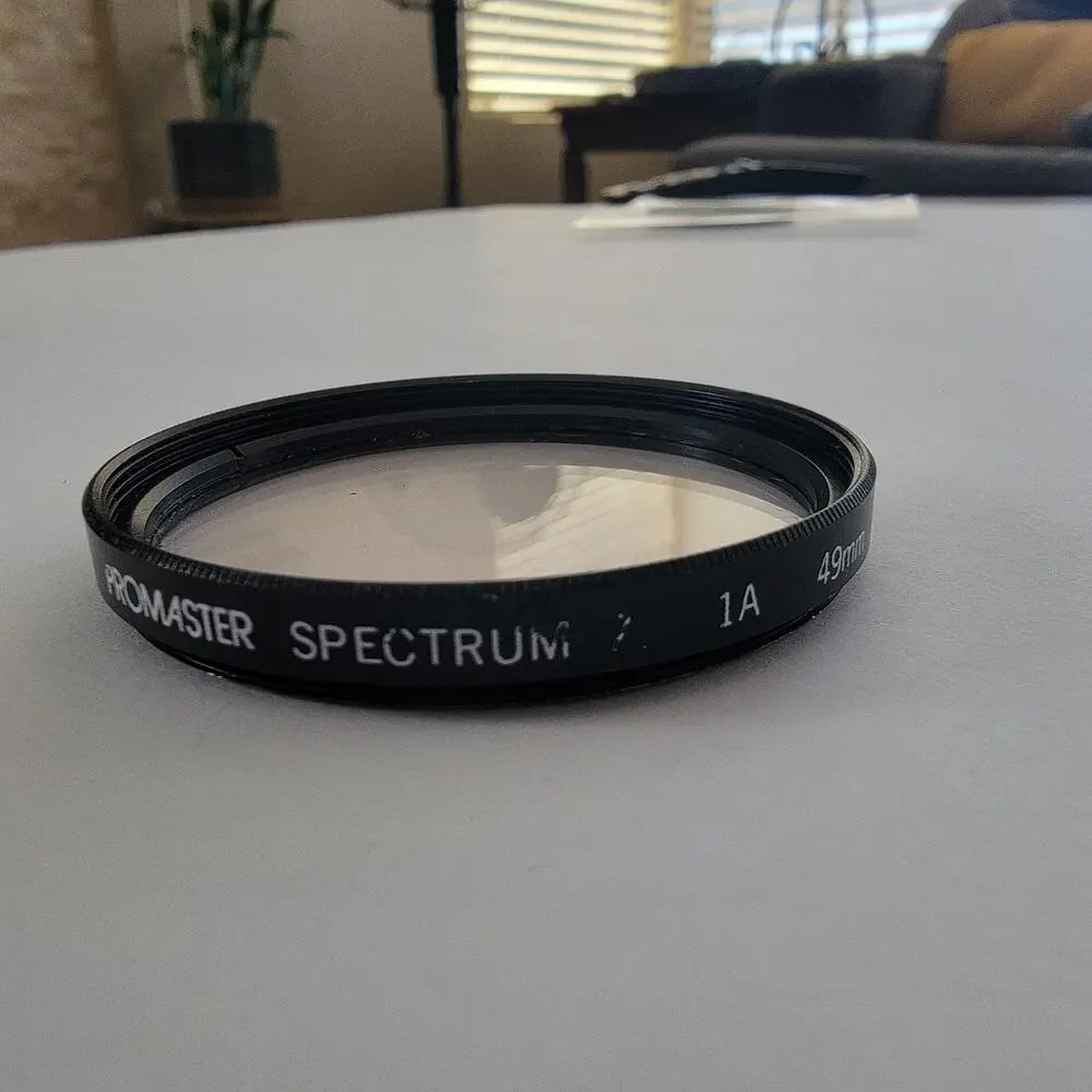 ProMaster Spectrum 7 1A 49mm Black Screw-On Camera Lens Filter Japan Protective